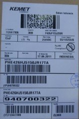 15NF 250V Polyester Kondansatör %5 RM:5