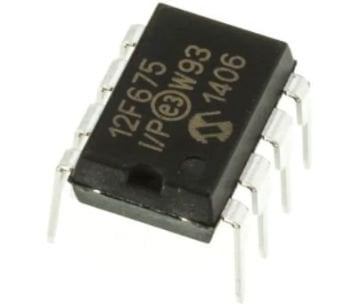 PIC12F675 I/P 8-Bit 20Mhz Mikrodenetleyici DIP8 Entegre (12F675)