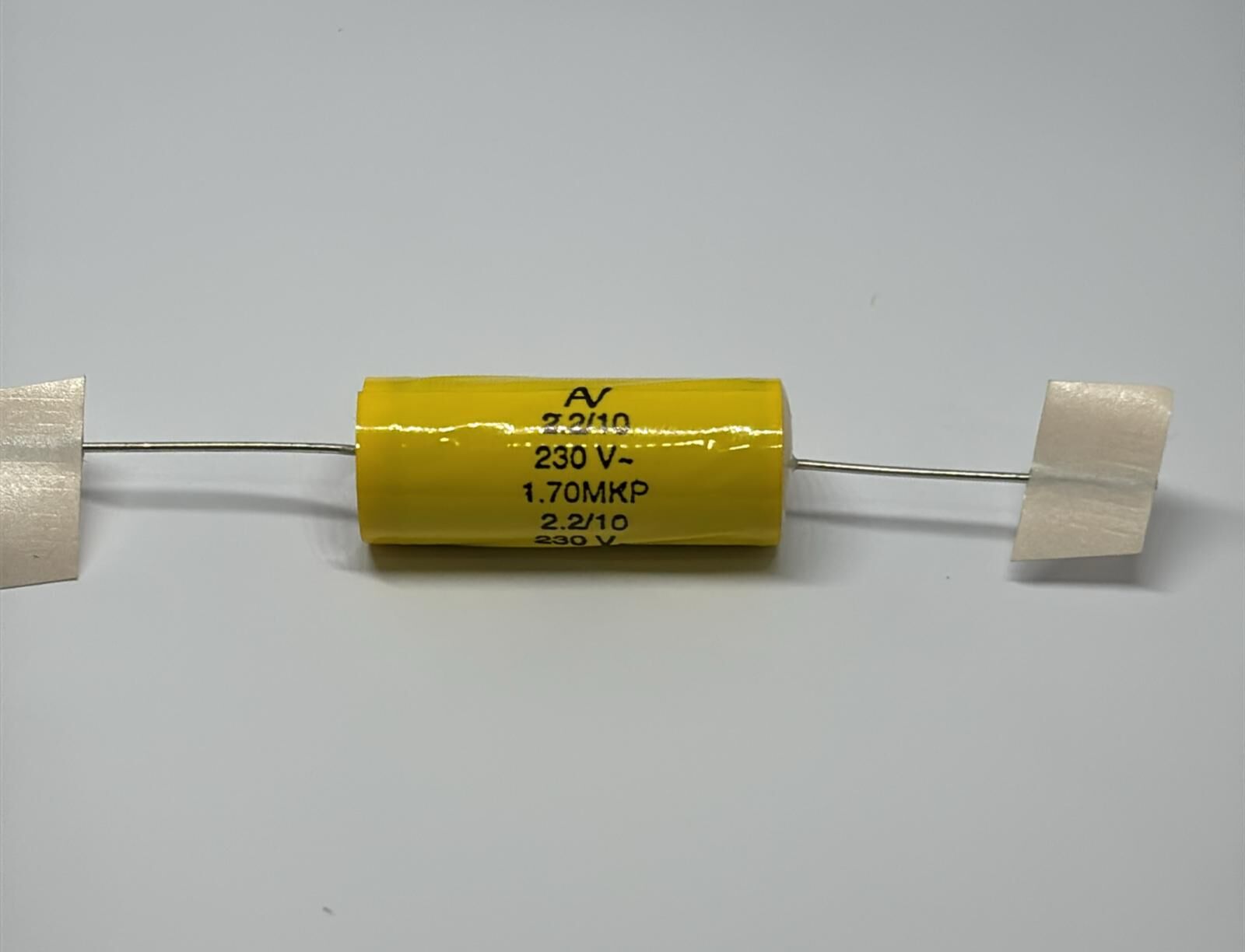 2.2UF 230V AC %10 AXİAL POLYESTER KONDANSATÖR