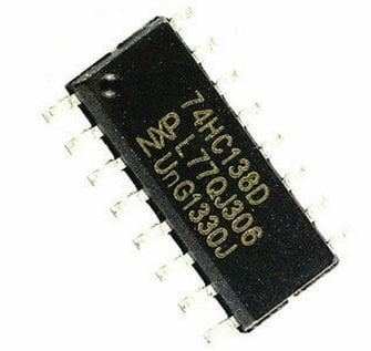 74HC138 SOIC-16 SMD Decoder / Demultiplexer Entegresi