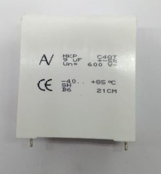 9UF 600V 2 PİN MKP Polyester Kondansatör %5 RM:37.5mm
