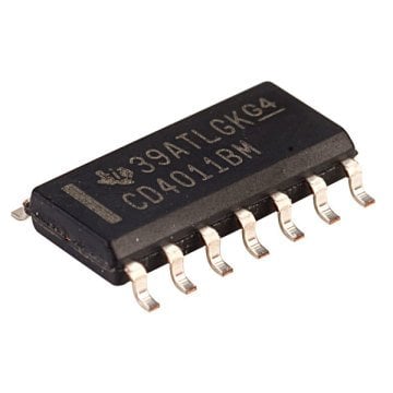 CD4011 SOIC-14 SMD Invertör ve Kapı Entegresi