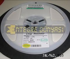 3K 805 SMD Direnç  %2 1/8W   5000 Adet