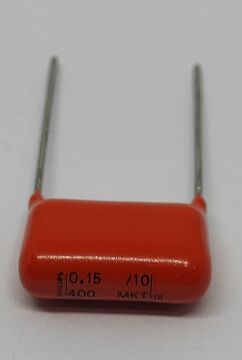150NF 400V Damla Tipi Polyester Kondansatör  %5 RM:15-7.5 MKP