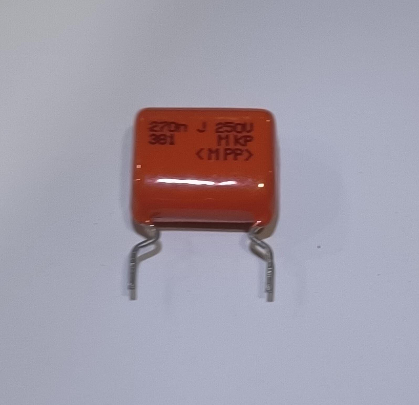 270NF 250V Damla Tipi Polyester Kondansatör  %5 RM:15-7.5 MKP