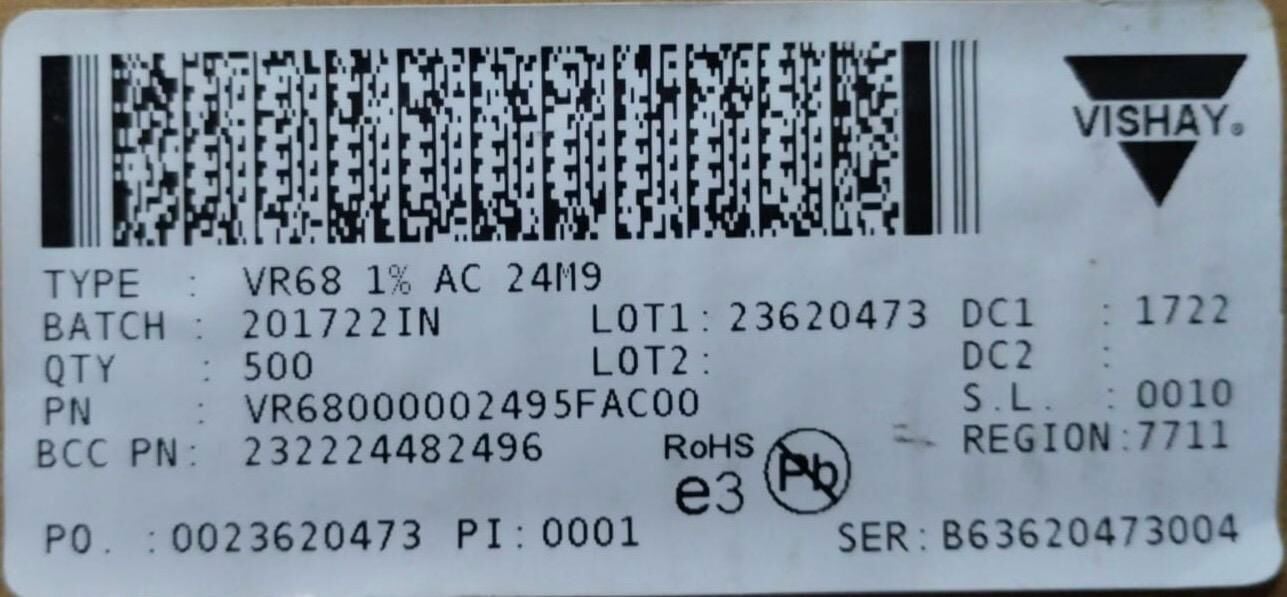 24M9 1W %1 METAL FİLM DİRENÇ