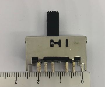3 Konumlu 10 Pin 180C 25mm Sürgülü Switch