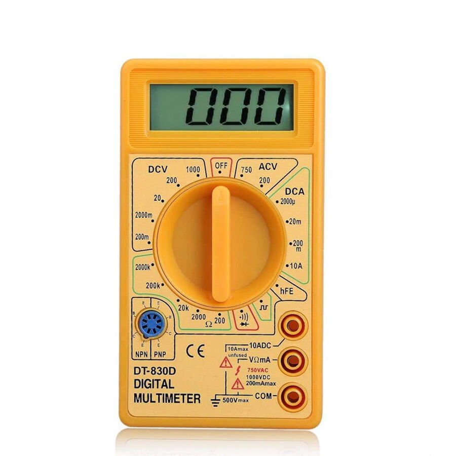 DT-830D Dijital Multimetre Ölçü Aleti SARI