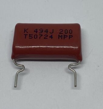 490NF 200V Damla Tipi Polyester Kondansatör  %5 RM:22.5-20 MKP