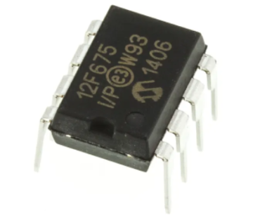 PIC12F675 I/P 8-Bit 20Mhz Mikrodenetleyici DIP8  Entegre (12F675)