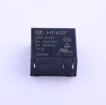 HF42F/024-2HST 24VDC 5A DPST-NO (2 Form A) 6 PİN Röle Orjinal