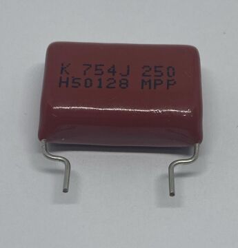 750NF 250V Damla Tipi Polyester Kondansatör  %5 RM:15 MKP