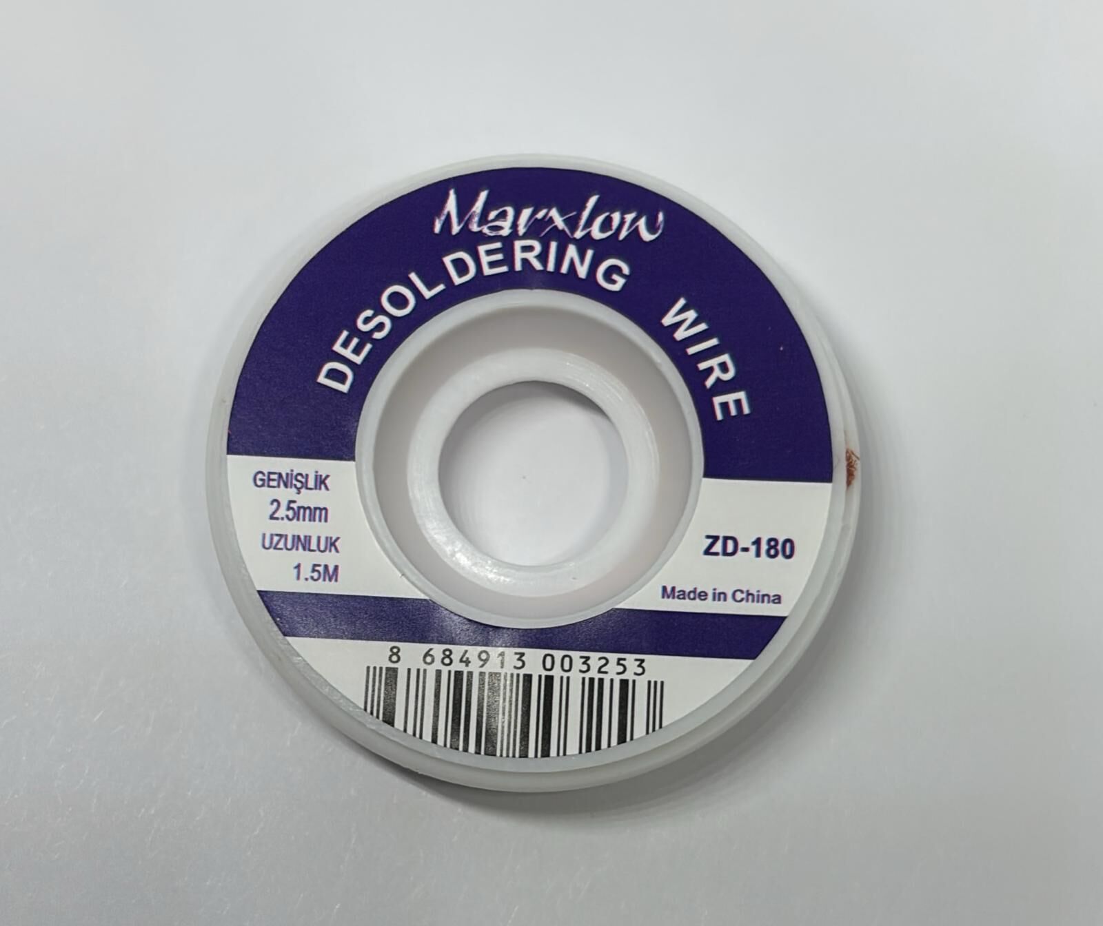 Marxlow ZD-180 2.5mmx1.5mm Lehim Sökme Fitili