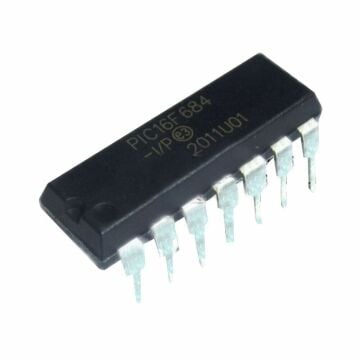 PIC16F684 I/P PDIP-14 8-Bit 20 MHz Mikrodenetleyici Entegre