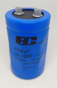 4700uf 100v  Vidalı Kondansatör VISHAY BC MARKA 85 Derece 50x80--- ( 25 ADET)