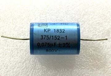 75NF 800V %2 AX KISA AYAK POLYESTER KONDANSATÖR