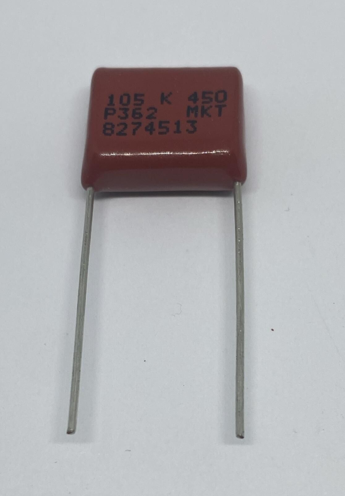 1UF 450V Damla Tipi Polyester Kondansatör %10 RM15 MKT