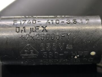 100NF 250V Motor Kondansatör 3 Kablo Silindir