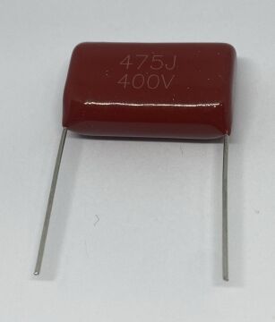 4.7UF 400V Damla Tipi Polyester Kondansatör %10 RM:27.5