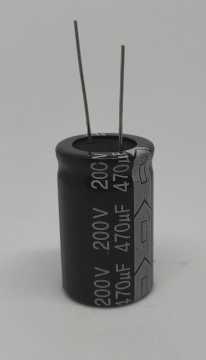470UF 200V  Elektrolitik Kondansatör  105C 22X35