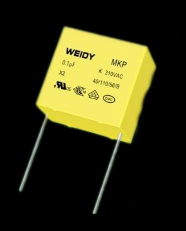 100NF 310V AC  MKP RM:15mm Polyester Kondansatör