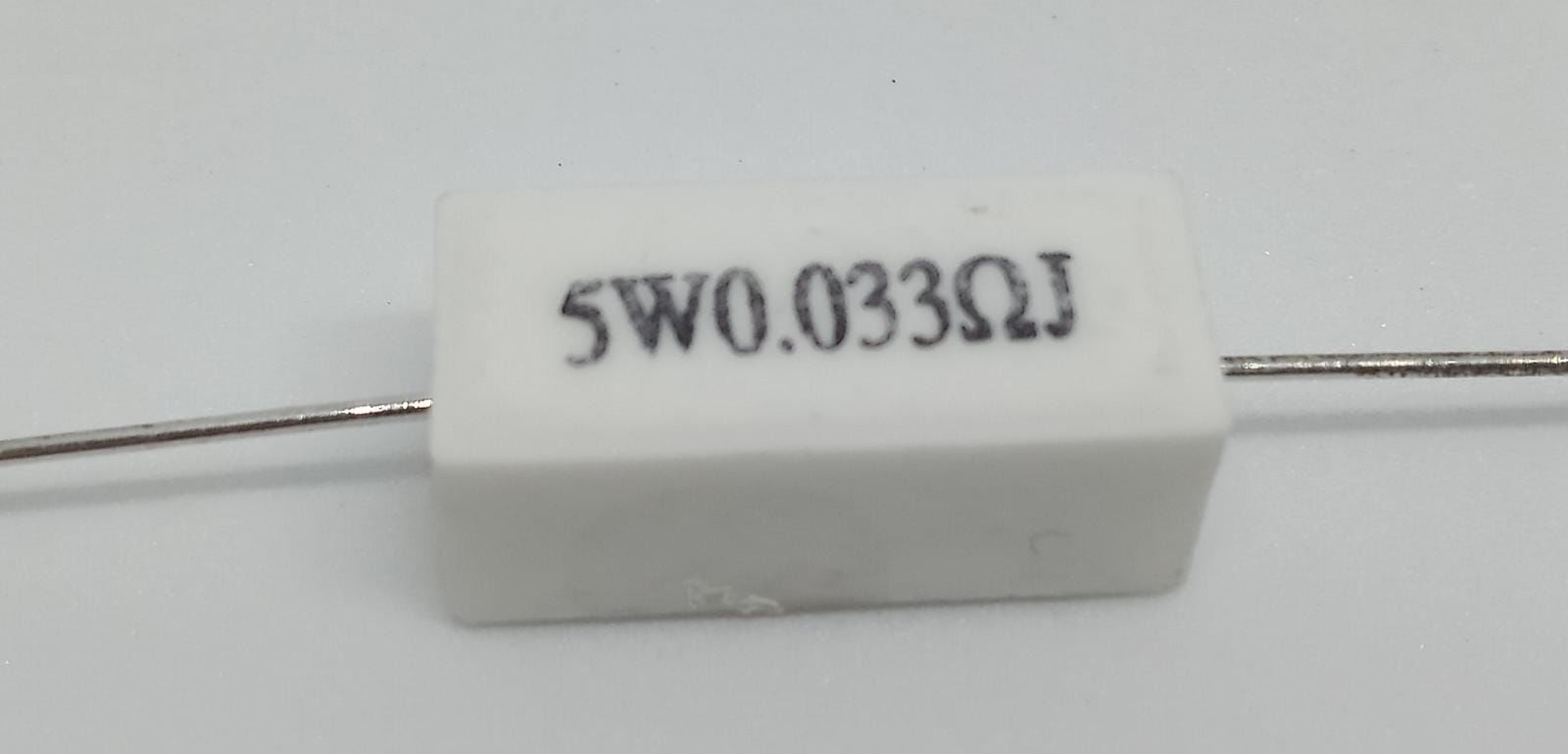 0R033 5W Taş Direnç Axial