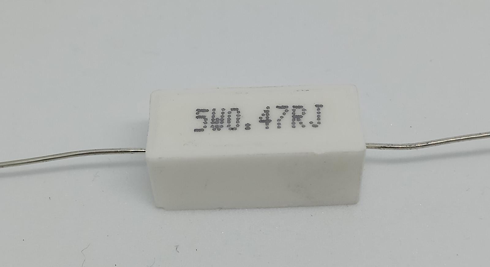 0R47 5W Taş Direnç Axial
