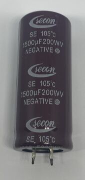 1500UF 200V 25X50 105' Snap Kondansatör
